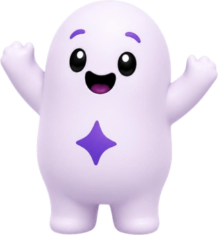 Mascote da Bumpi comemorando
